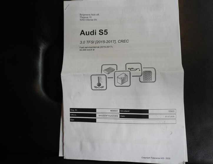 Audi S5 Hatchback 3,0 l 249 kw