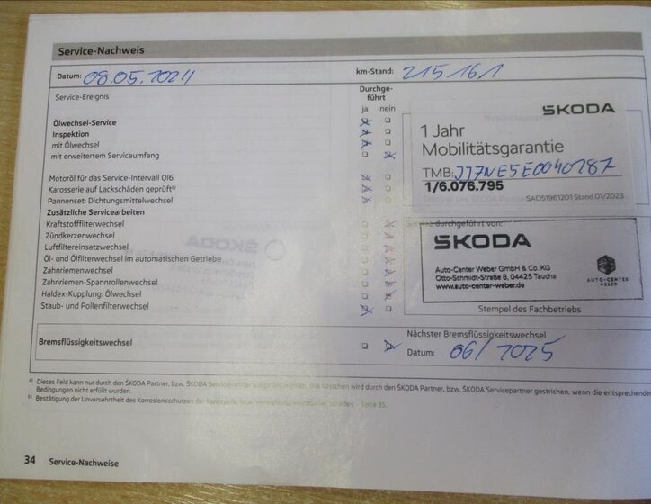 Škoda Octavia Kombi 2,0 l 110 kw