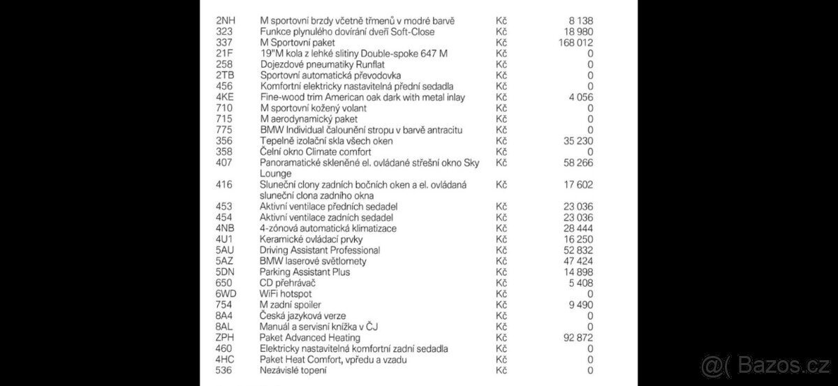 BMW Ostatní Sedan 0,0 294 kw