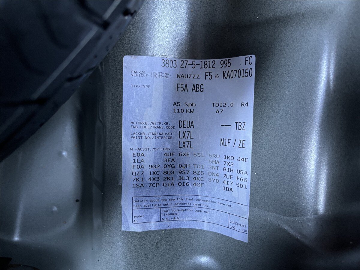 Audi A5 Hatchback 2,0 l 110 kw