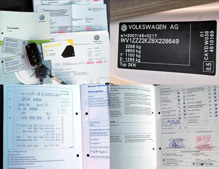 Volkswagen Caddy Skříň 1,6 l 75 kw