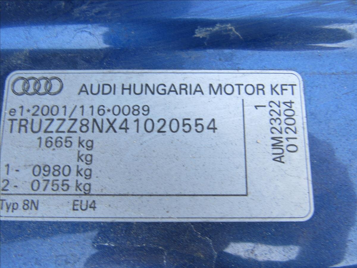 Audi TT Kupé 1,8 l 110 kw