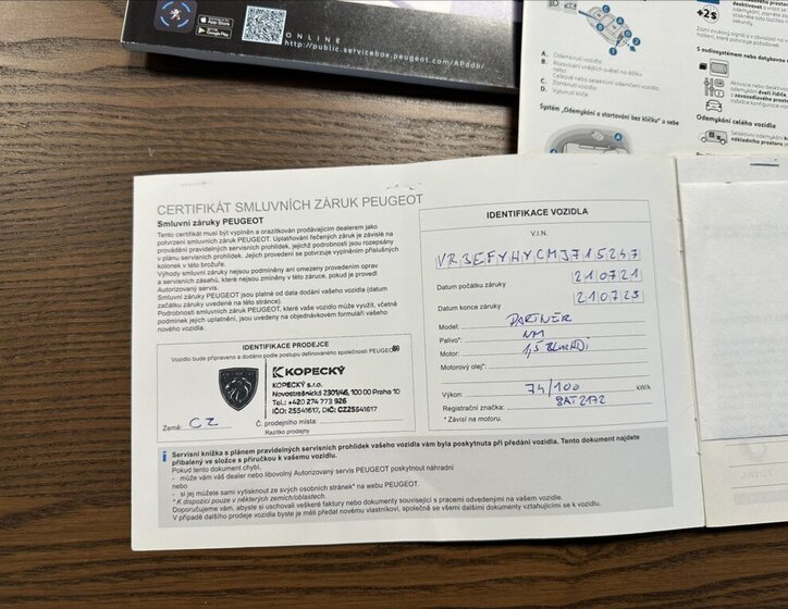 Peugeot Partner Skříň 1,5 l 75 kw