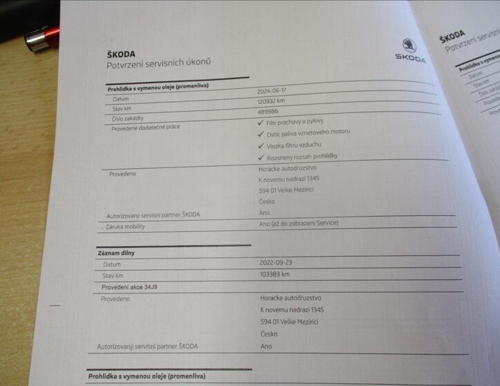 Škoda Superb Liftback 2,0 l 110 kw