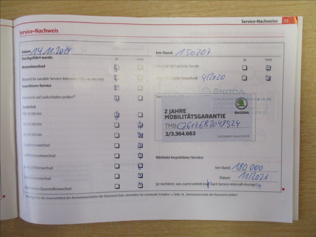 Škoda Octavia Sedan 1,4 l 90 kw