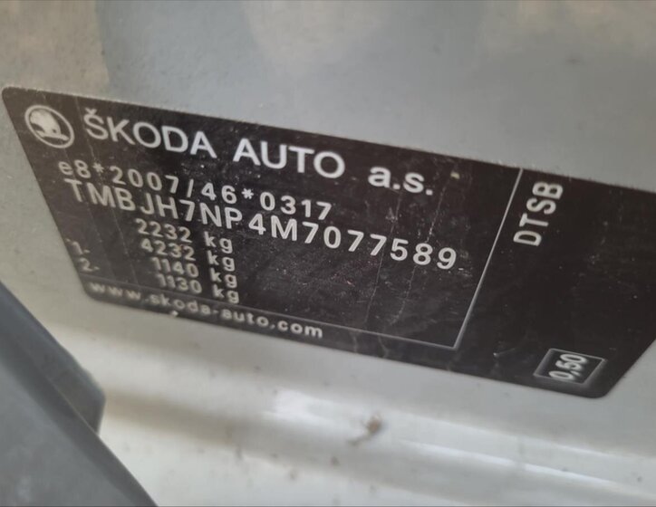 Škoda Superb Kombi 2,0 l 110 kw