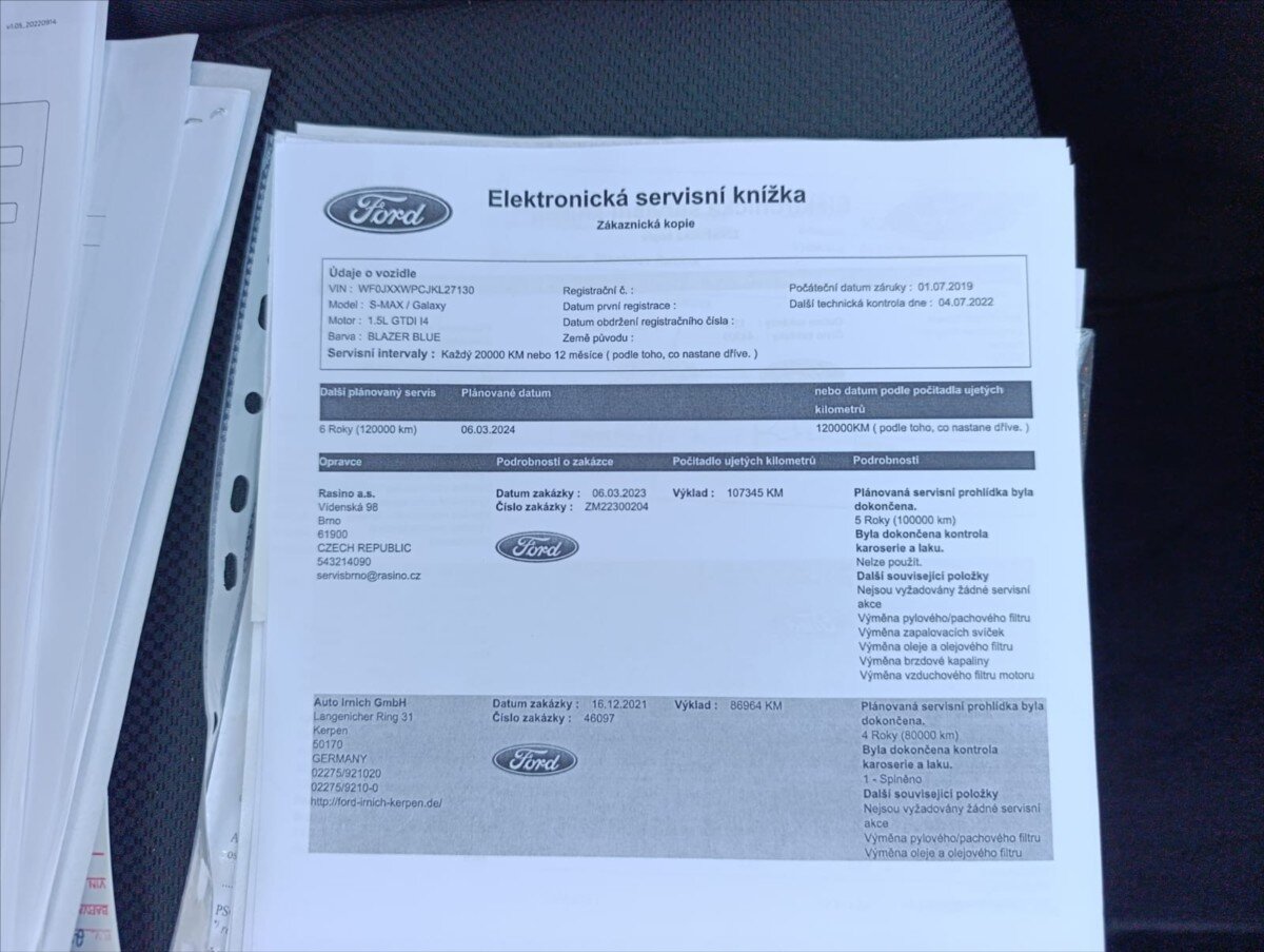 Ford S-MAX MPV 1,5 l 121 kw