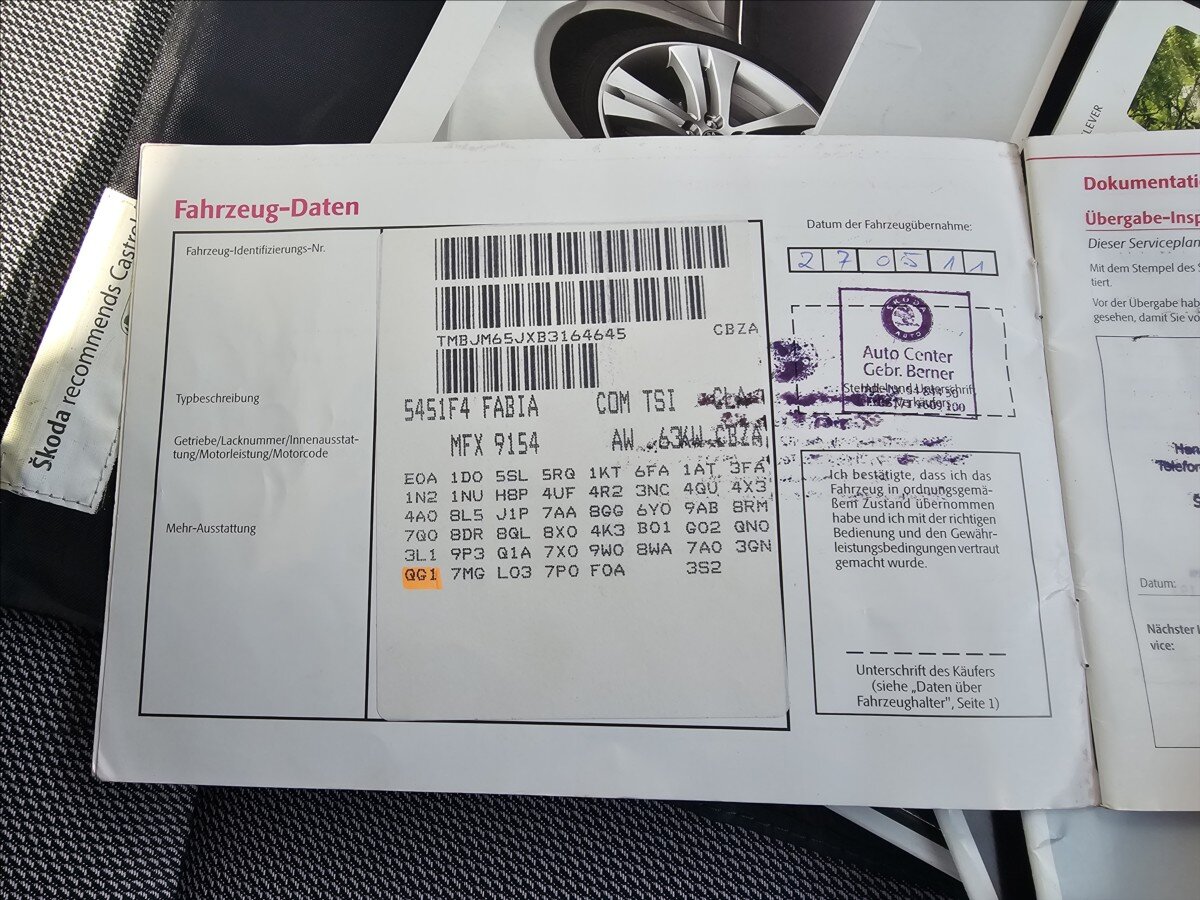 Škoda Fabia Kombi 1,2 l 63 kw