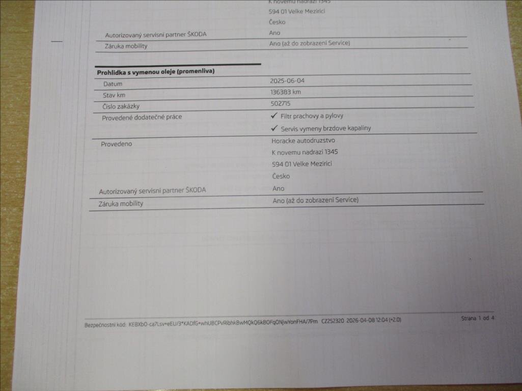 Škoda Superb Liftback 2,0 l 110 kw