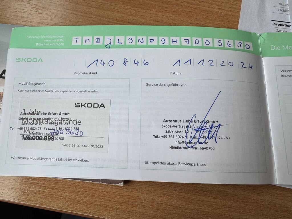 Škoda Superb Kombi 1,8 l 132 kw