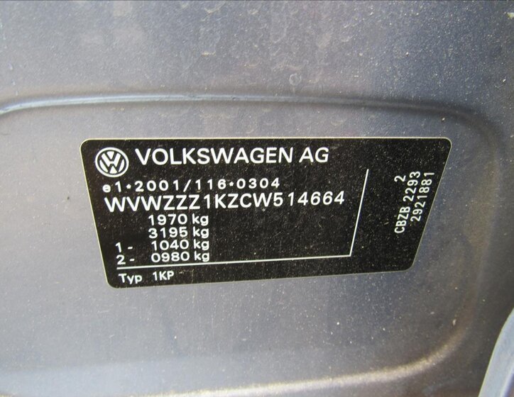 Volkswagen Golf Plus Hatchback 1,2 l 77 kw