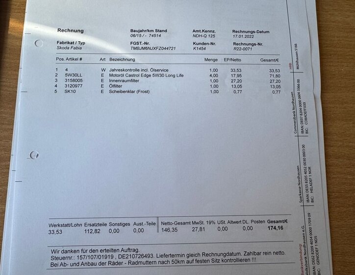 Škoda Fabia Kombi 1,2 l 66 kw