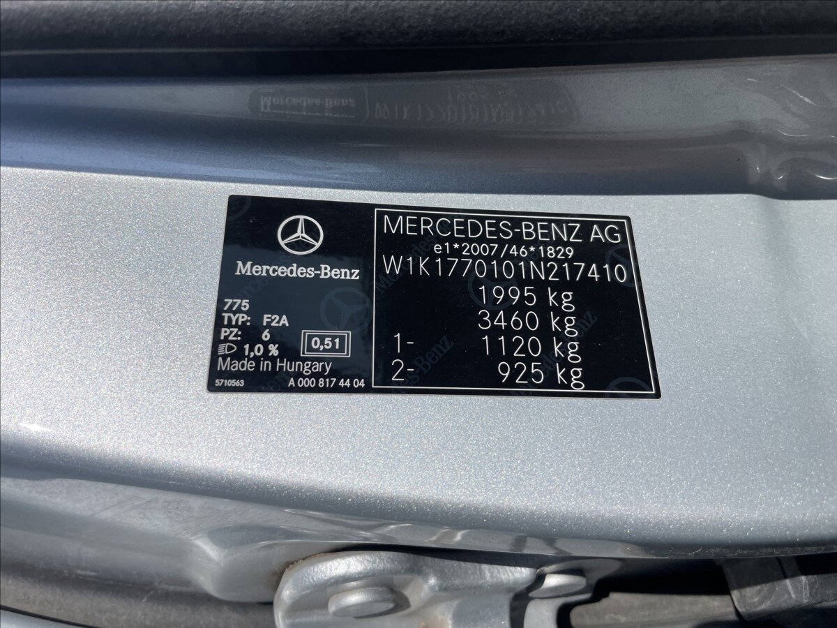 Mercedes-Benz Třídy A Kombi 2,0 l 85 kw