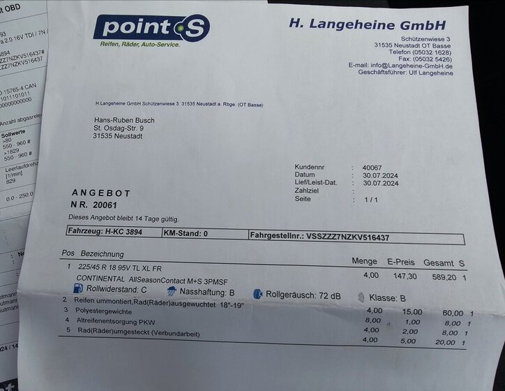 Seat Alhambra Kombi 2,0 l 130 kw