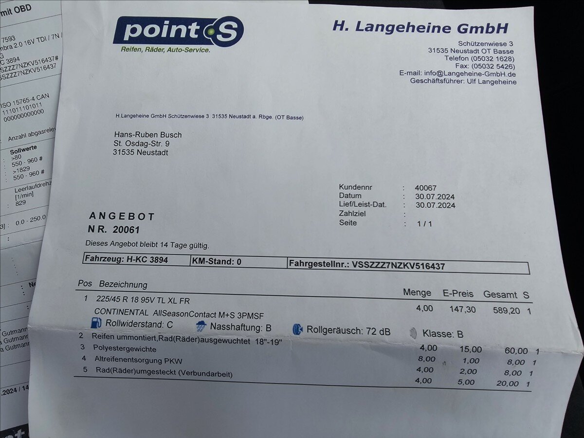 Seat Alhambra Kombi 2,0 l 130 kw