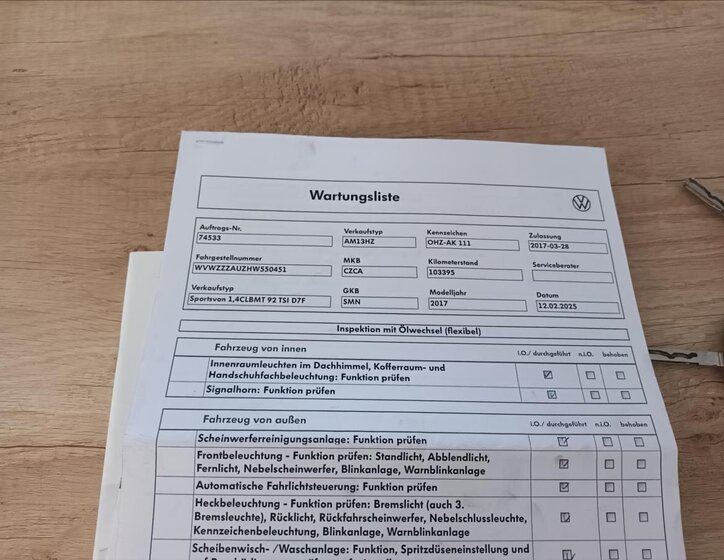 Volkswagen Golf Sportsvan MPV 1,4 l 92 kw