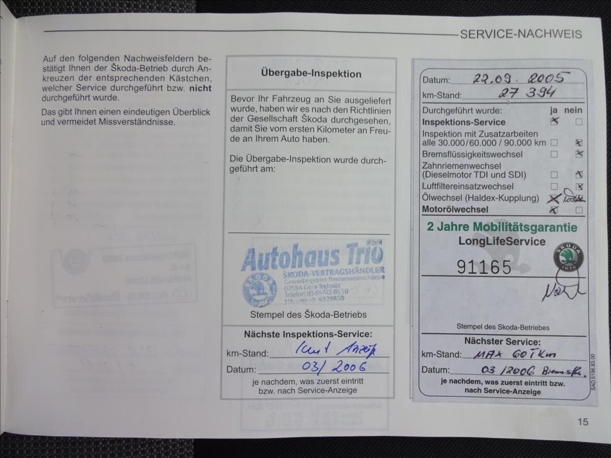 Škoda Octavia Kombi 1,9 l 74 kw