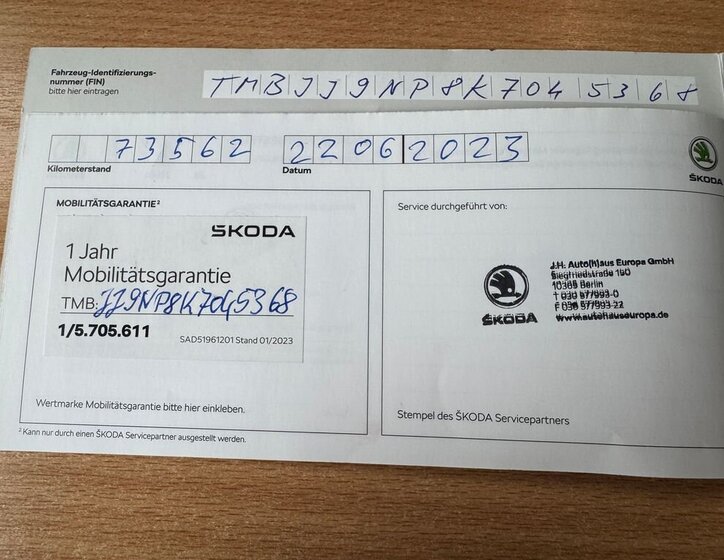 Škoda Superb Kombi 2,0 l 140 kw