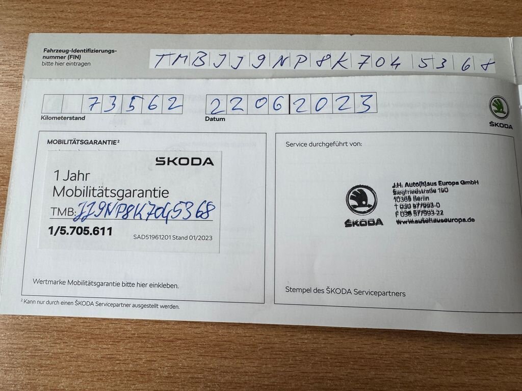 Škoda Superb Kombi 2,0 l 140 kw