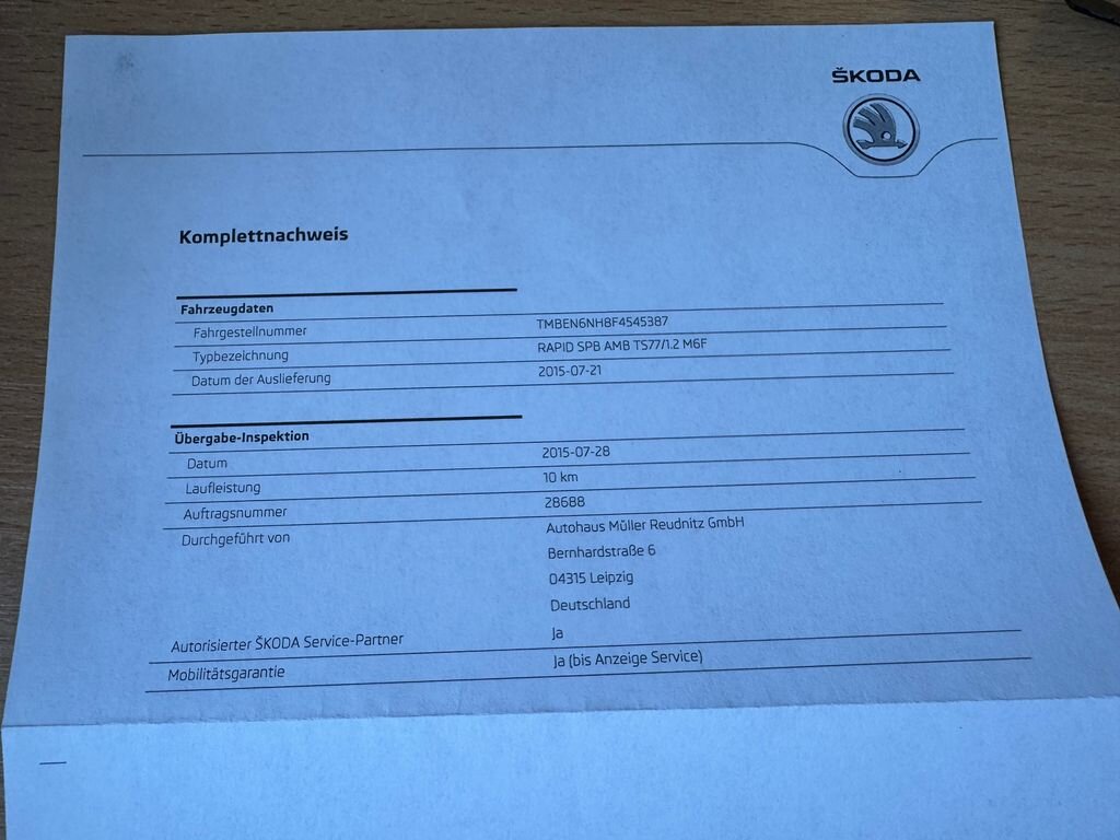 Škoda Rapid Hatchback 1,2 l 77 kw