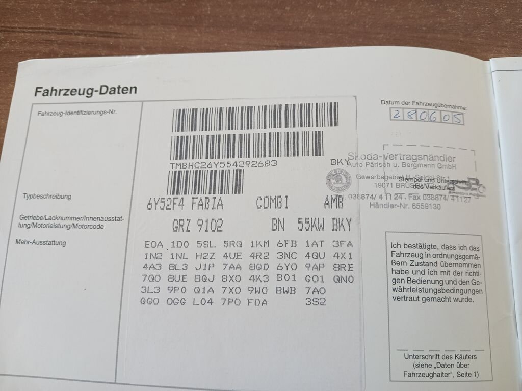 Škoda Fabia Kombi 1,4 l 55 kw