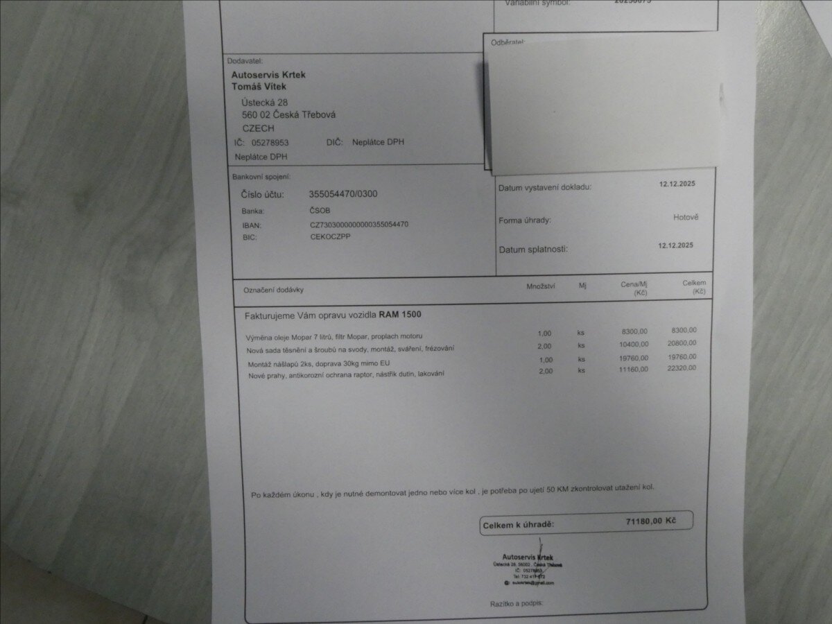 Dodge RAM 1500 Pick-up 5,7 l 295 kw