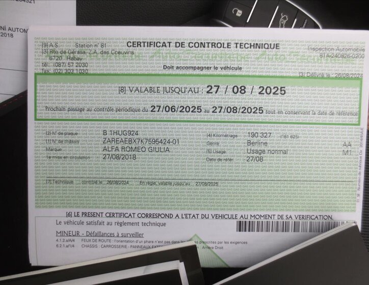 Alfa Romeo Giulia Sedan / Limuzína 2,1 l 110 kw