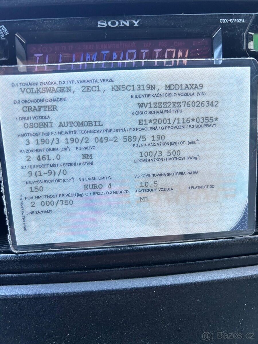 Volkswagen Crafter Ostatní 0,0 100 kw