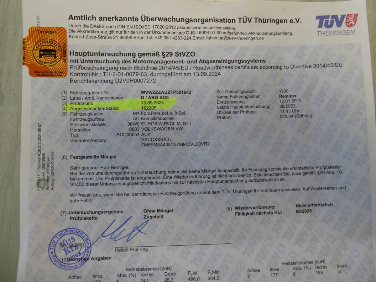 Volkswagen Golf Kombi 1,6 l 81 kw