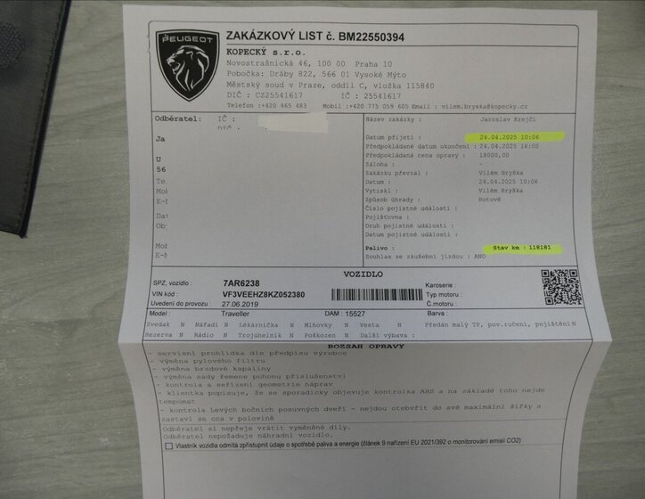 Peugeot Traveller MPV 2,0 l 130 kw