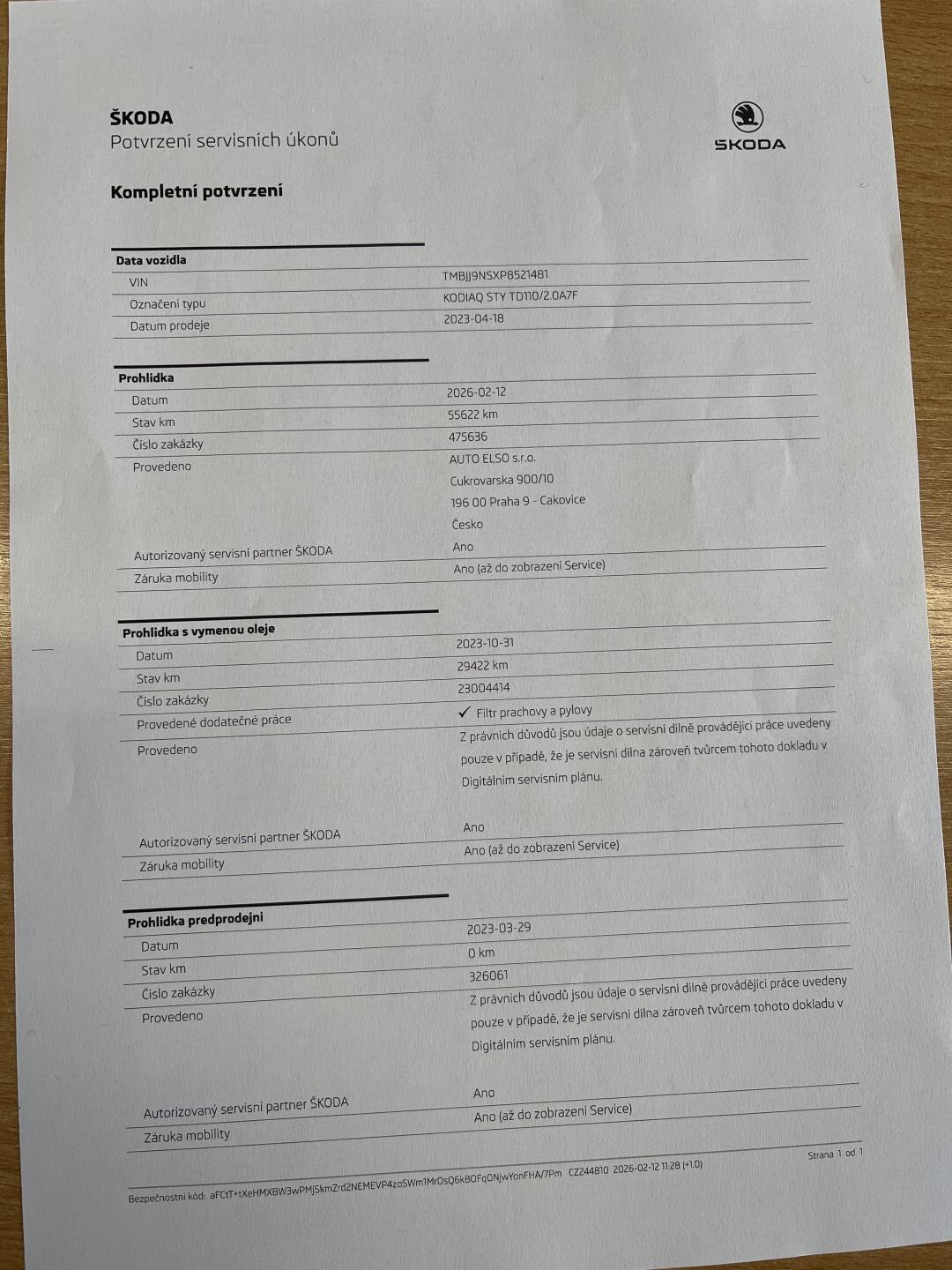 Škoda Kodiaq SUV / Terénní 2,0 l 110 kw