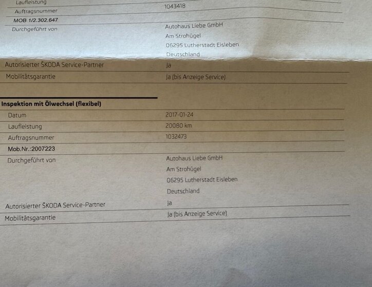 Škoda Octavia Kombi 1,6 l 81 kw