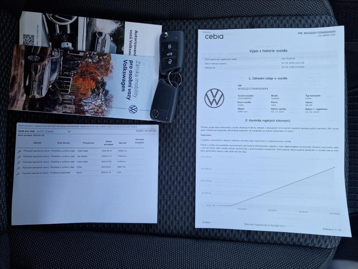 Volkswagen Touran Kombi 2,0 l 90 kw