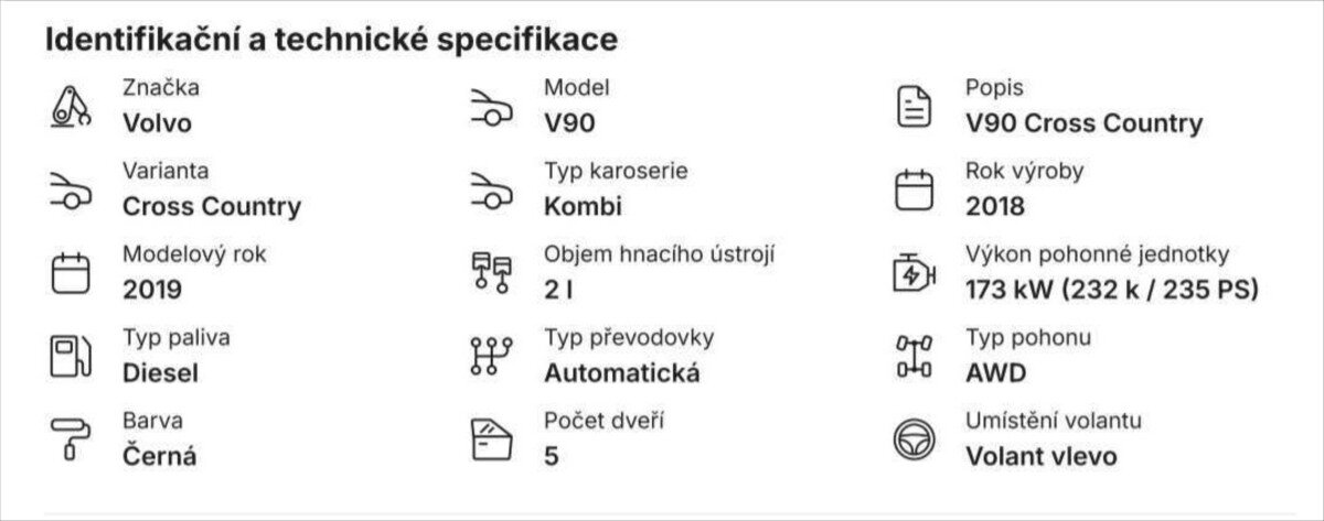 Volvo V90 Kombi 0,0 173 kw