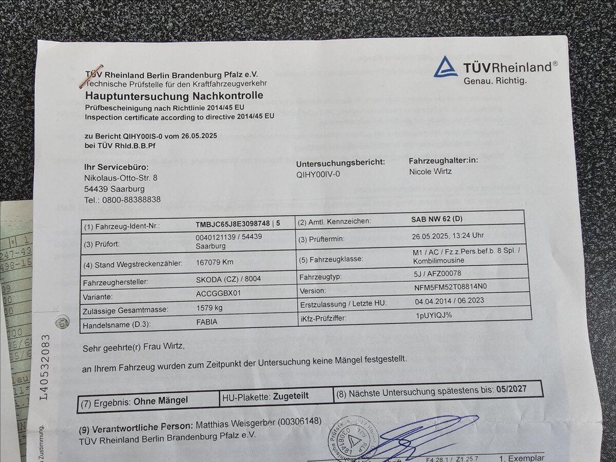 Škoda Fabia Kombi 1,4 l 63 kw