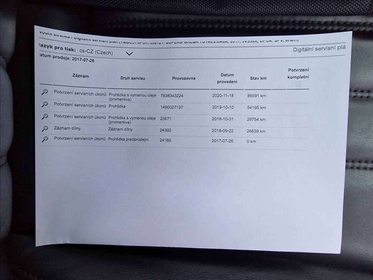 Škoda Superb Liftback 2,0 l 140 kw