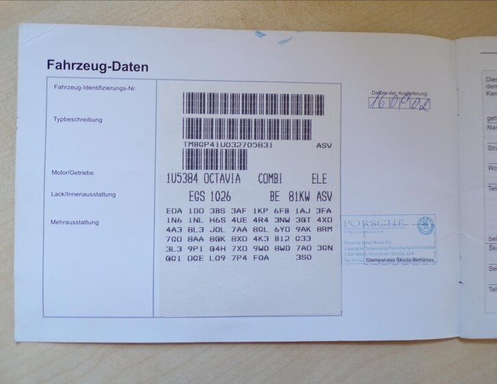 Škoda Octavia Kombi 1,9 l 81 kw