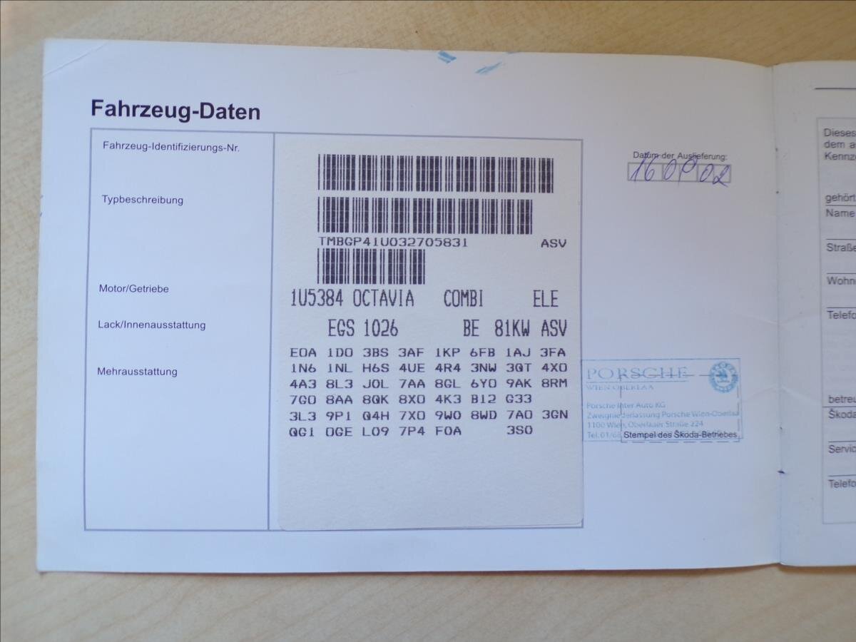 Škoda Octavia Kombi 1,9 l 81 kw