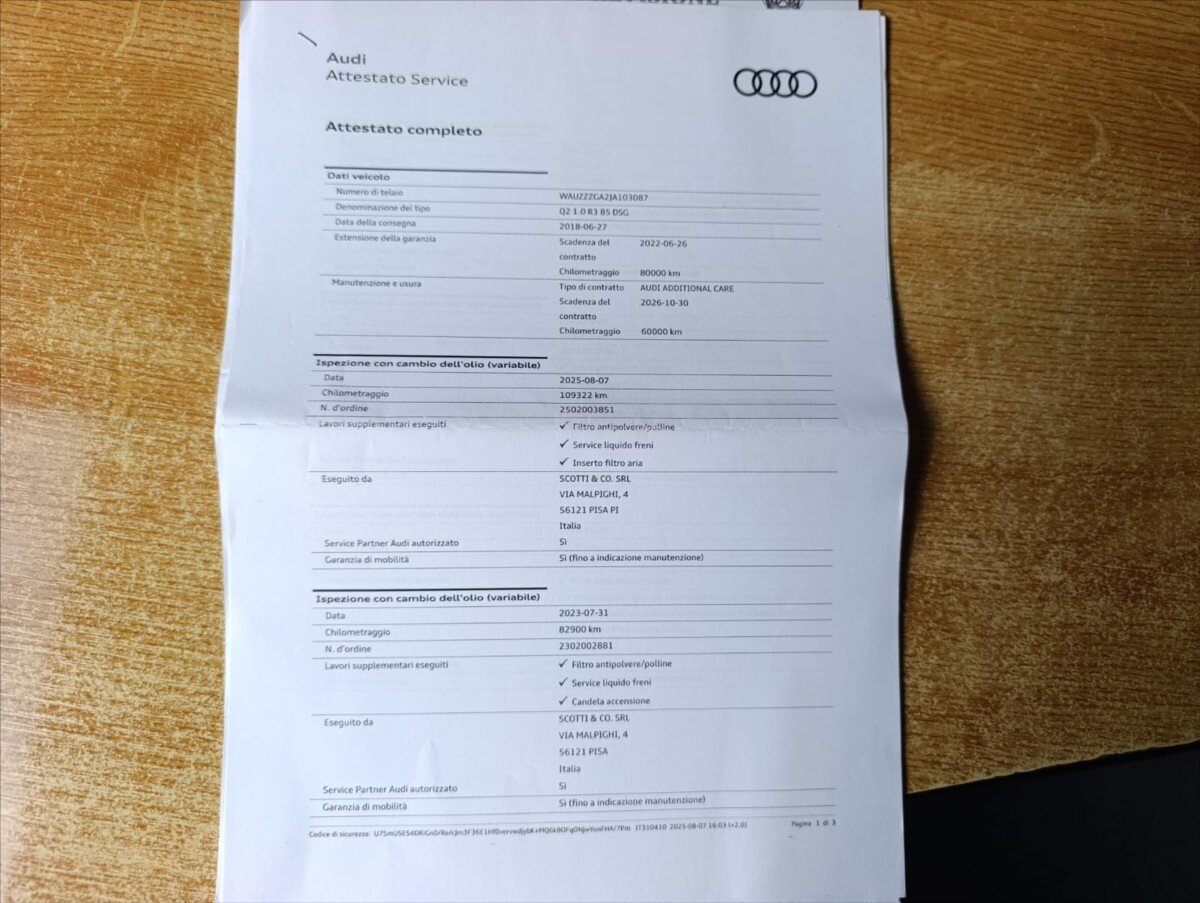 Audi Q2 SUV / Terénní 999,0 85 kw