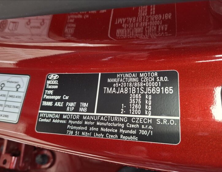 Hyundai Tucson SUV 1,6 l 117 kw