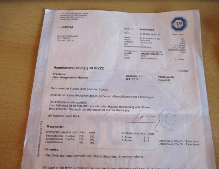 Škoda Octavia Sedan 1,4 l 90 kw