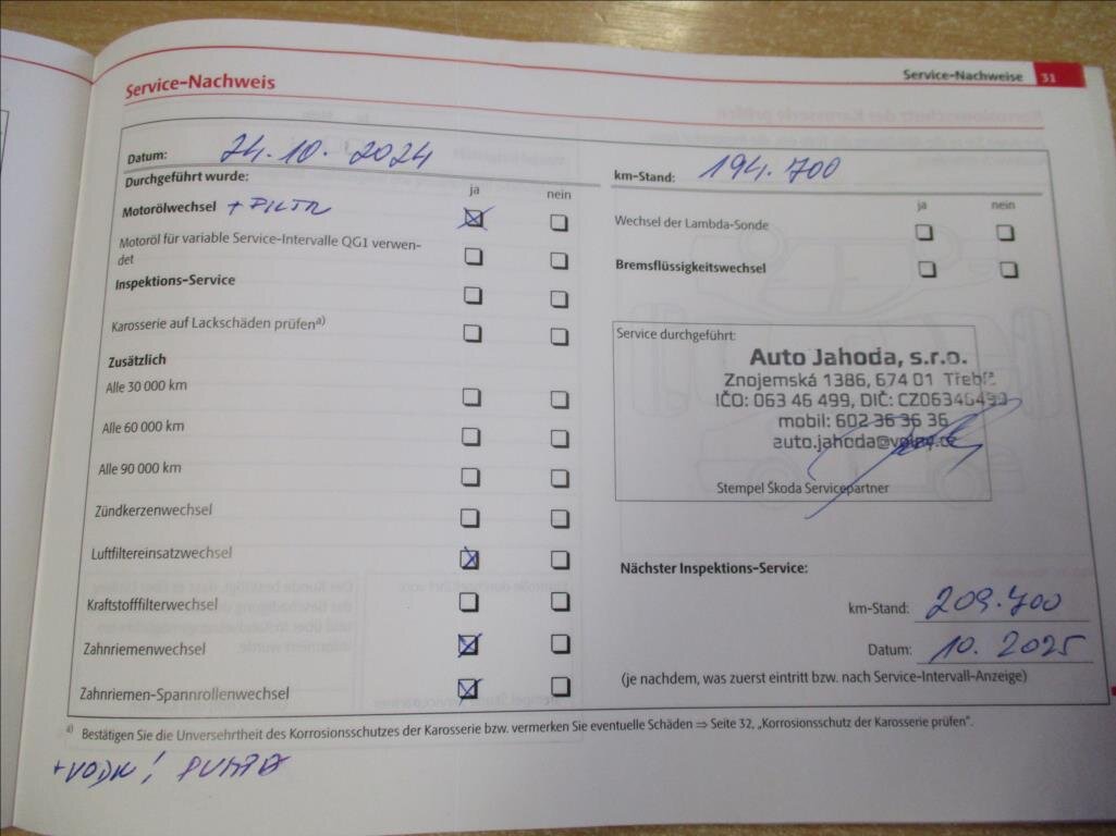 Škoda Octavia Sedan 1,4 l 90 kw