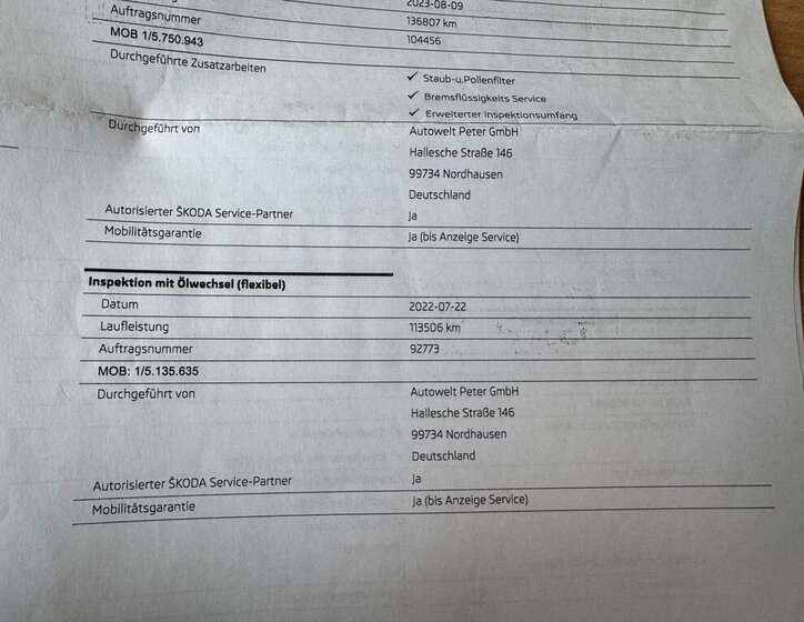 Škoda Octavia Kombi 1,6 l 85 kw