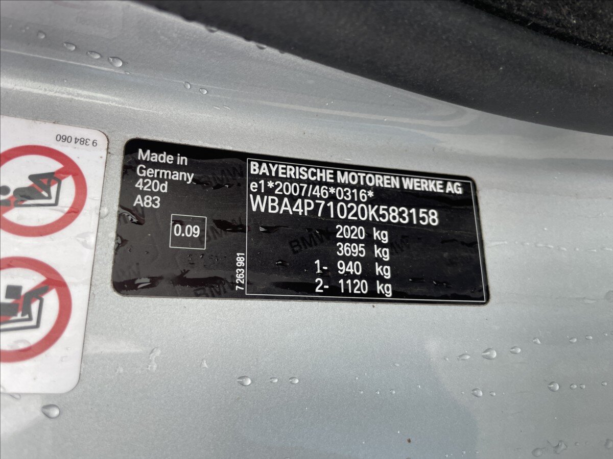 BMW Řada 4 Kupé 2,0 l 140 kw