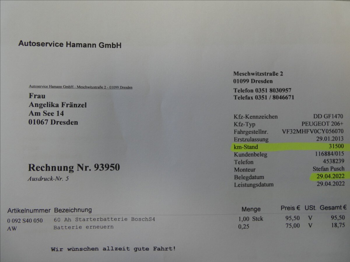 Peugeot 206 Hatchback 1,1 l 44 kw