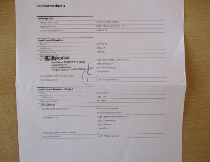 Škoda Rapid Hatchback 1,2 l 63 kw