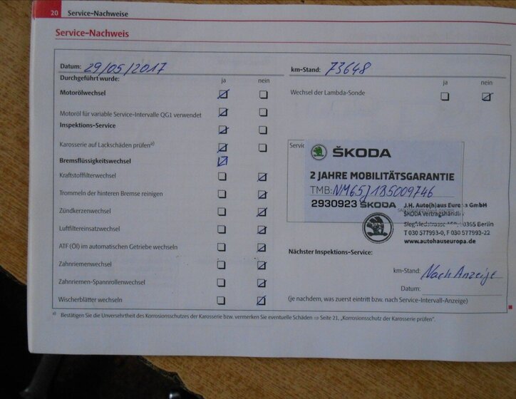 Škoda Roomster Kombi 1,2 l 63 kw