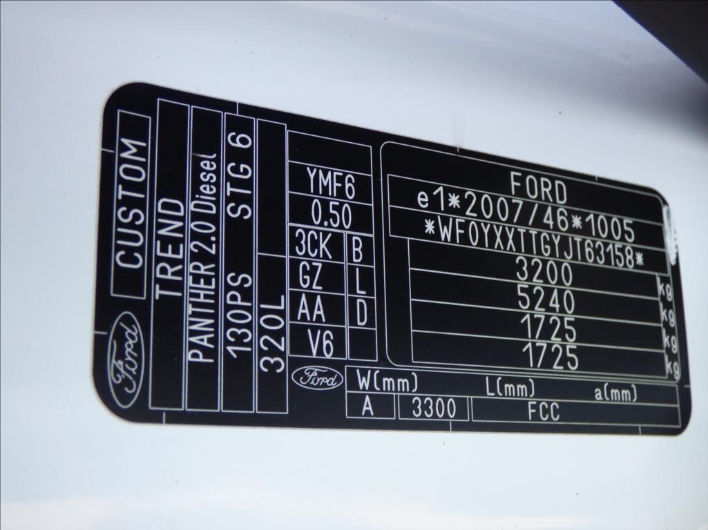 Ford Transit Custom Ostatní 2,0 l 96 kw