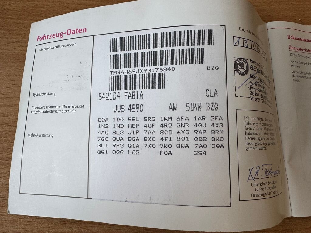 Škoda Fabia Hatchback 1,2 l 51 kw