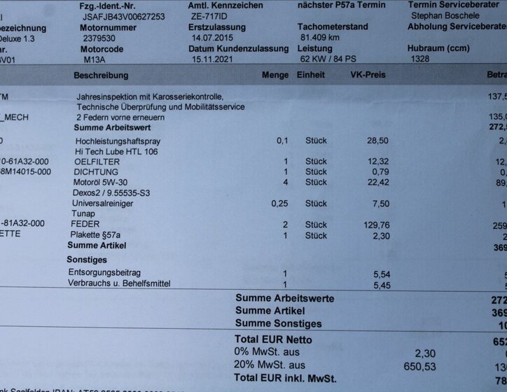 Suzuki Jimny SUV / Terénní 1,3 l 63 kw